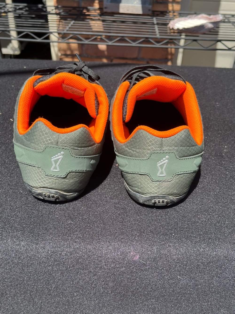 Inov-8 Black & Orange Lightweight Trainer Shoes size 10 - Picture 3 of 9